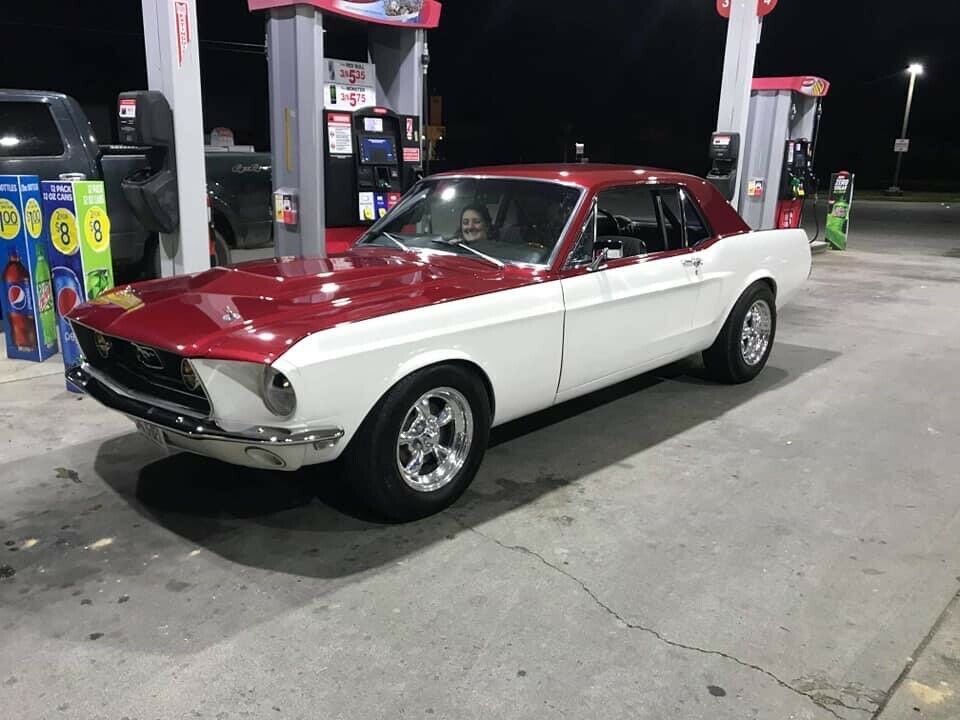 1968 White Ford Mustang Coupe