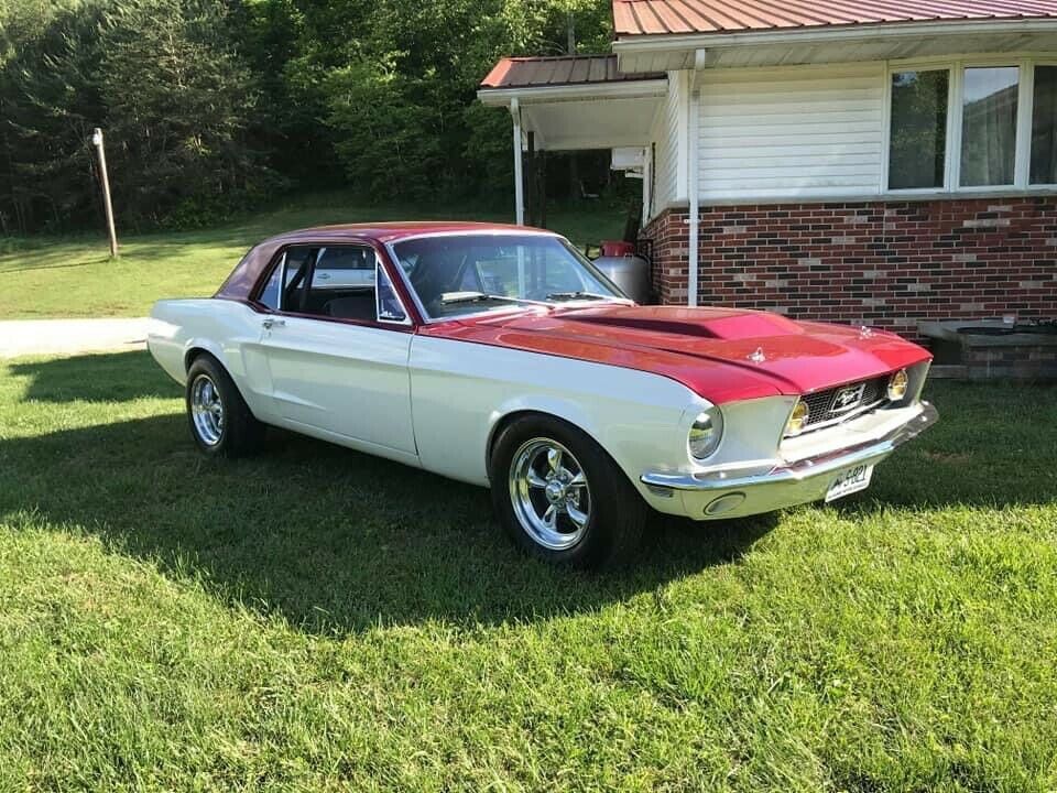 1968 White Ford Mustang Coupe