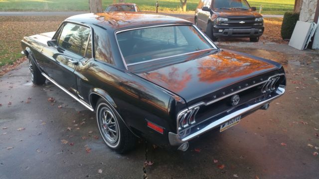 1968 Black Ford Mustang Coupe