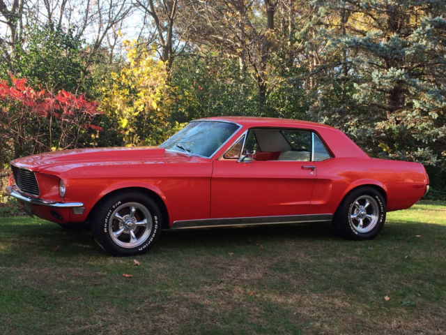 1968 Red Ford Mustang Coupe
