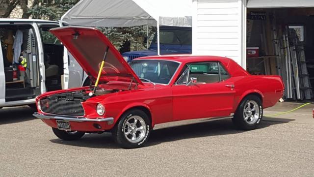 1968 Red Ford Mustang Coupe