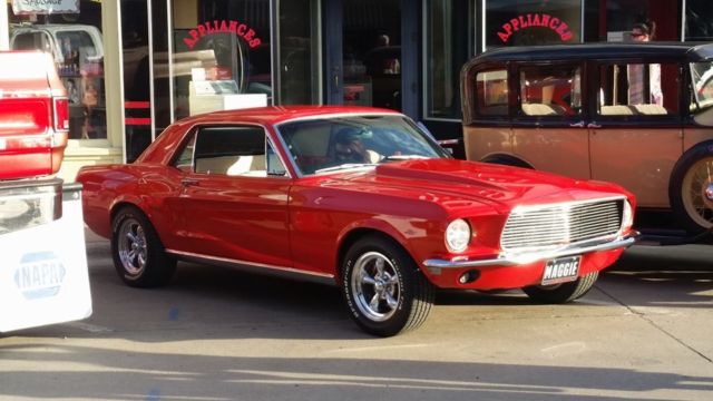 1968 Red Ford Mustang Coupe