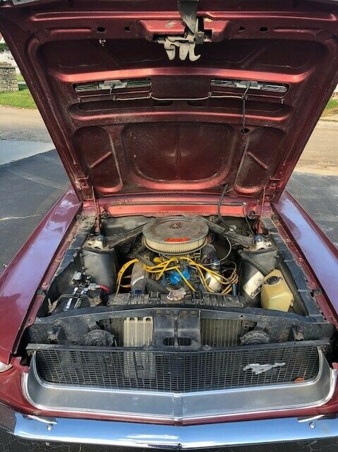 1968 Burgundy Ford Mustang Coupe