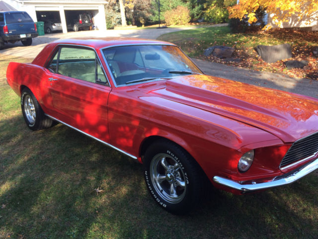 1968 Red Ford Mustang Coupe