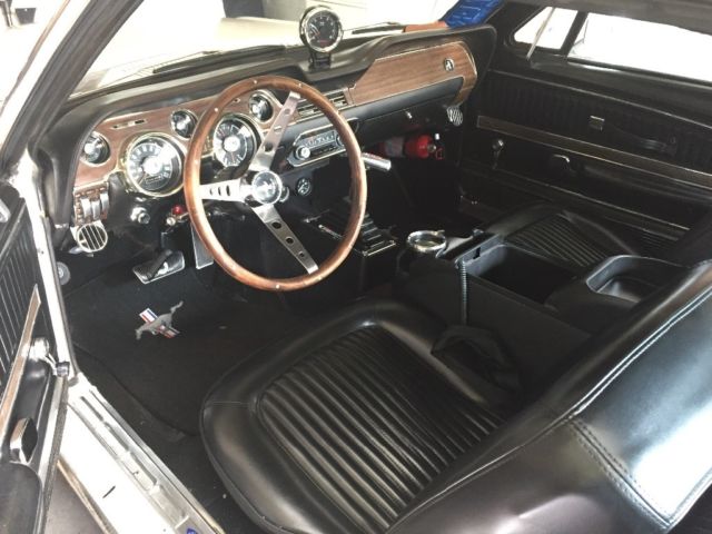 1968 White Ford Mustang Coupe