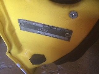 1968 Yellow Ford Mustang Coupe