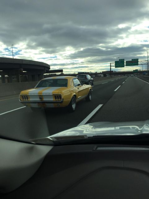 1968 Yellow Ford Mustang Coupe