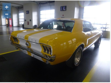 1968 Yellow Ford Mustang Coupe
