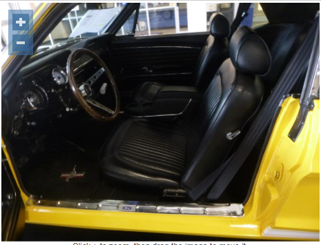 1968 Yellow Ford Mustang Coupe