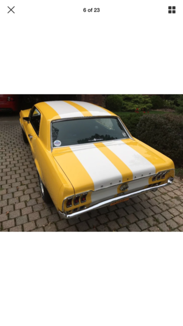 1968 Yellow Ford Mustang Coupe