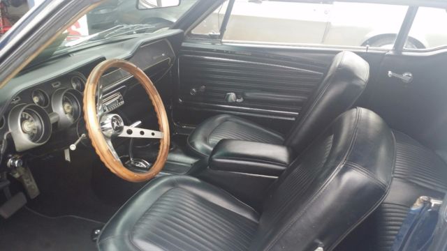 1968 Blue Ford Mustang Coupe