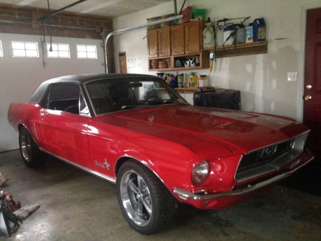 1968 Red Ford Mustang Coupe