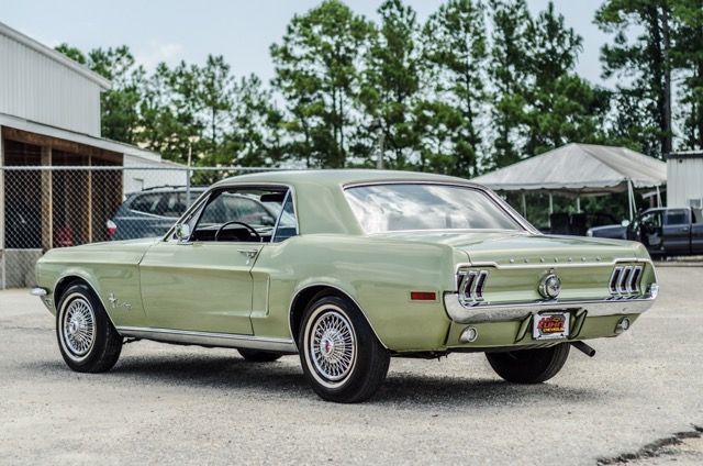 1968 Green Ford Mustang Convertible