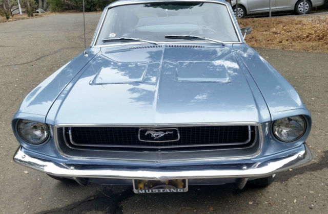 1968 Brittany Blue Ford Mustang