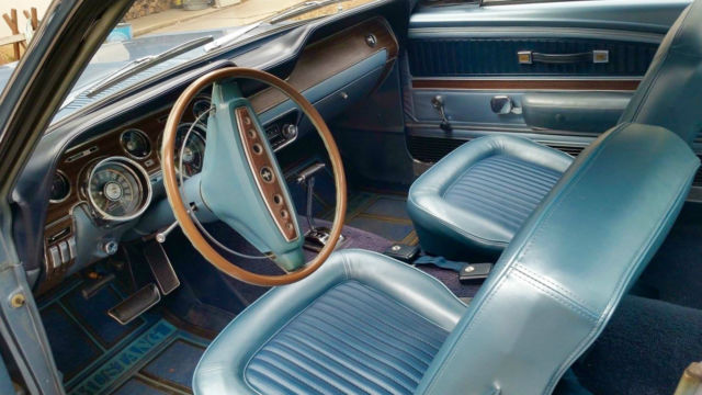 1968 Brittany Blue Ford Mustang