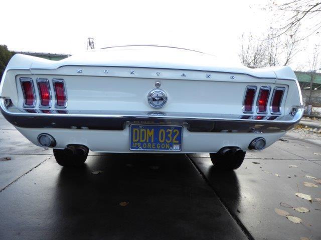 1968 White Ford Mustang Fastback