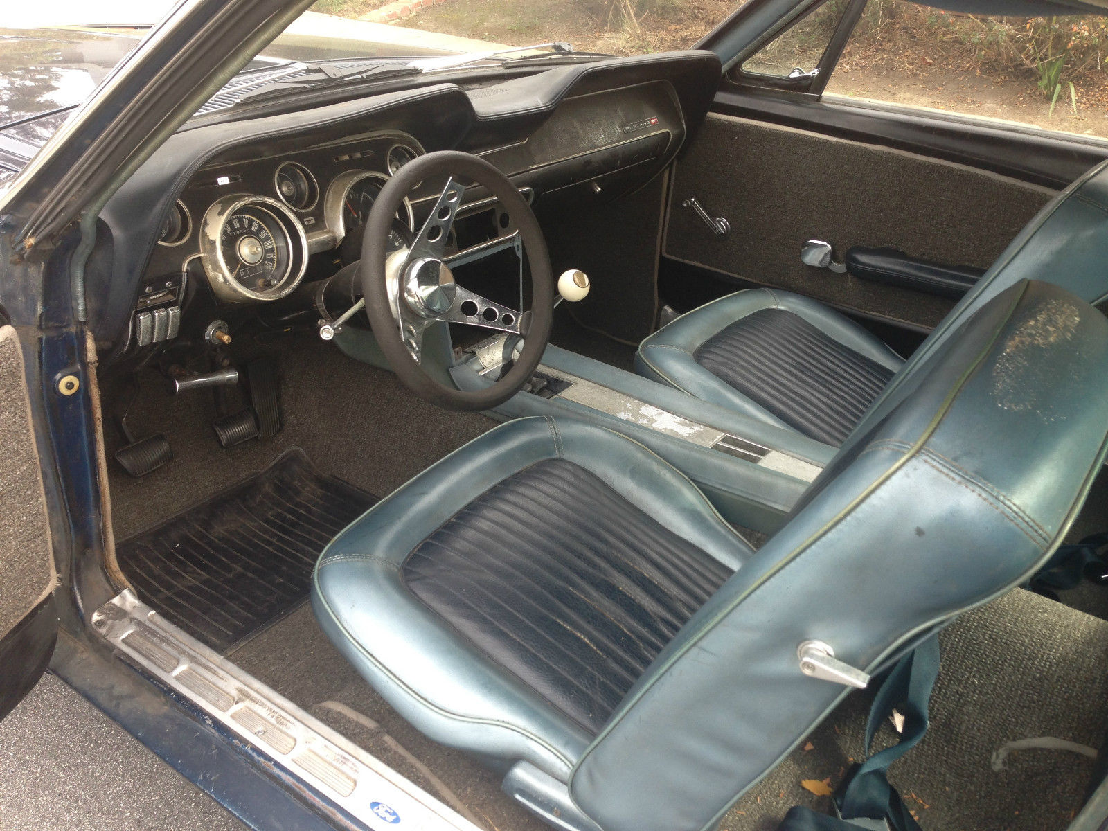 1968 Blue Ford Mustang Fastback