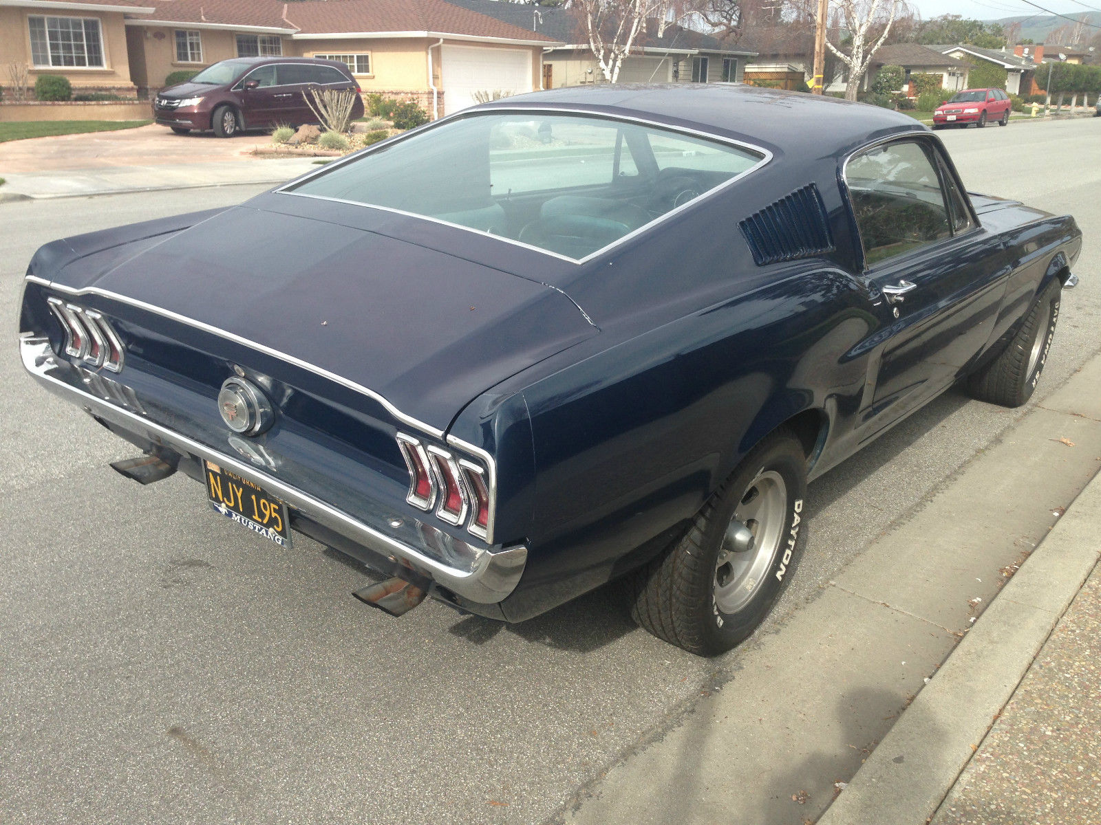 1968 Blue Ford Mustang Fastback