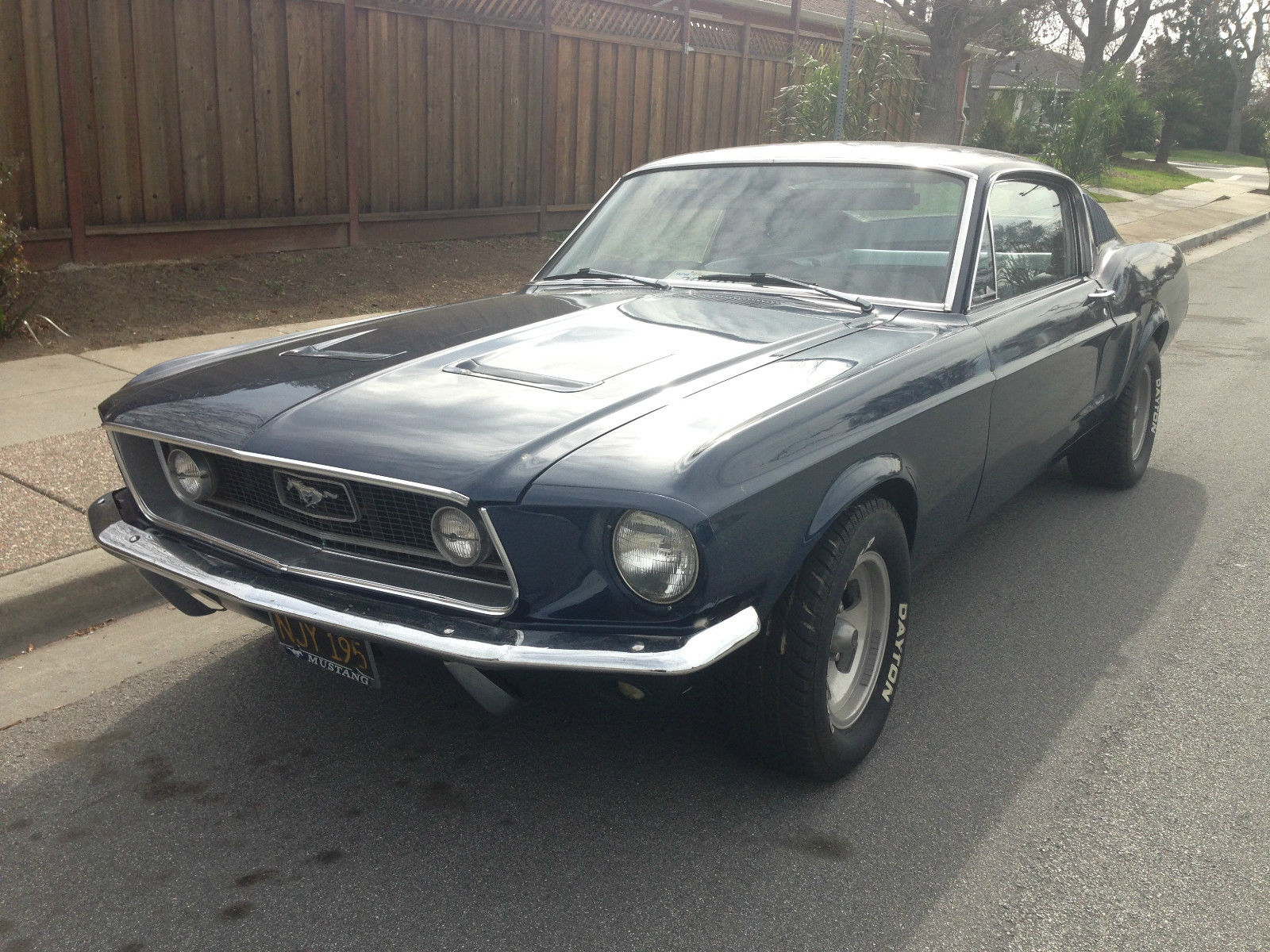 1968 Blue Ford Mustang Fastback