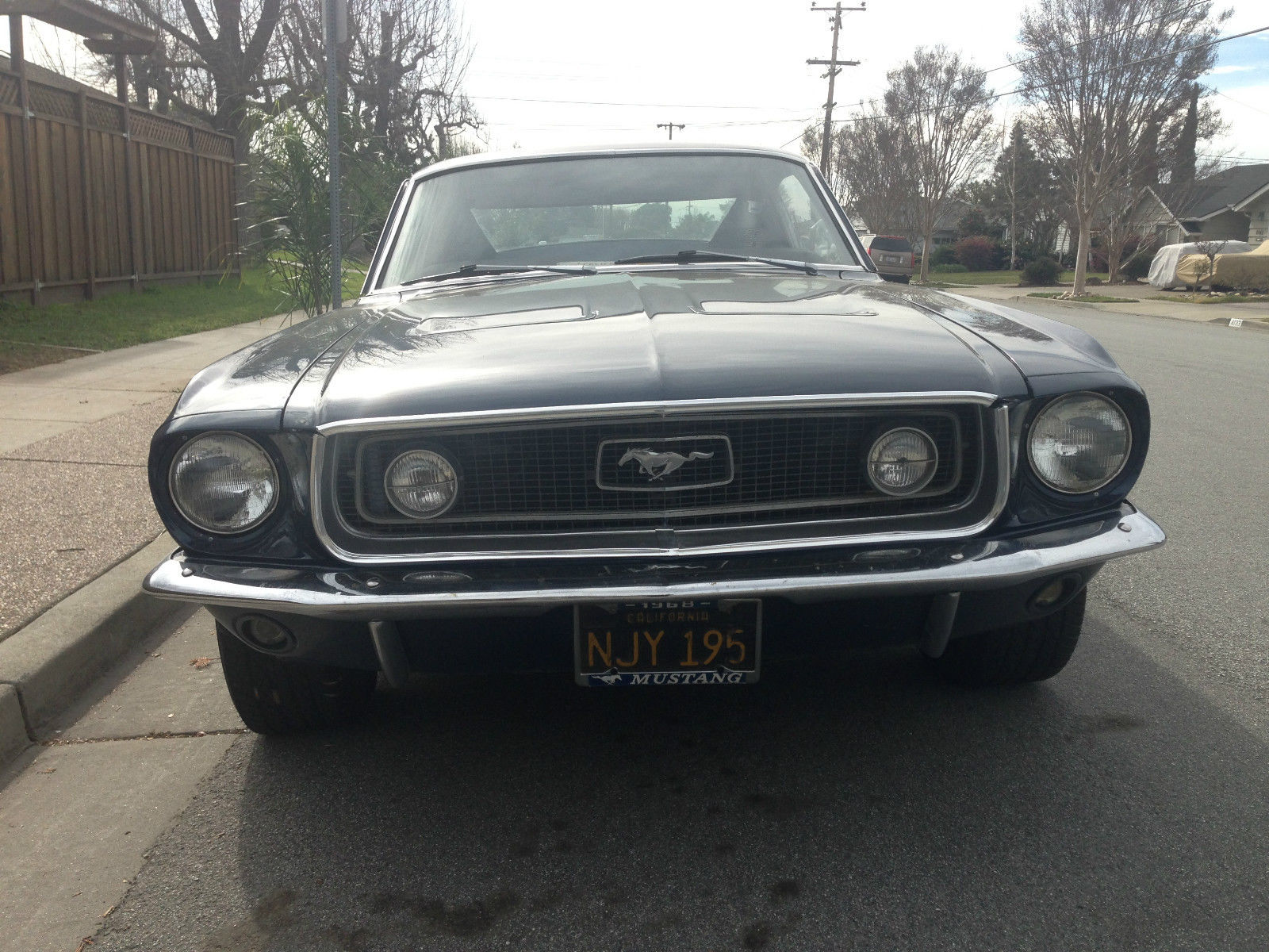 1968 Blue Ford Mustang Fastback