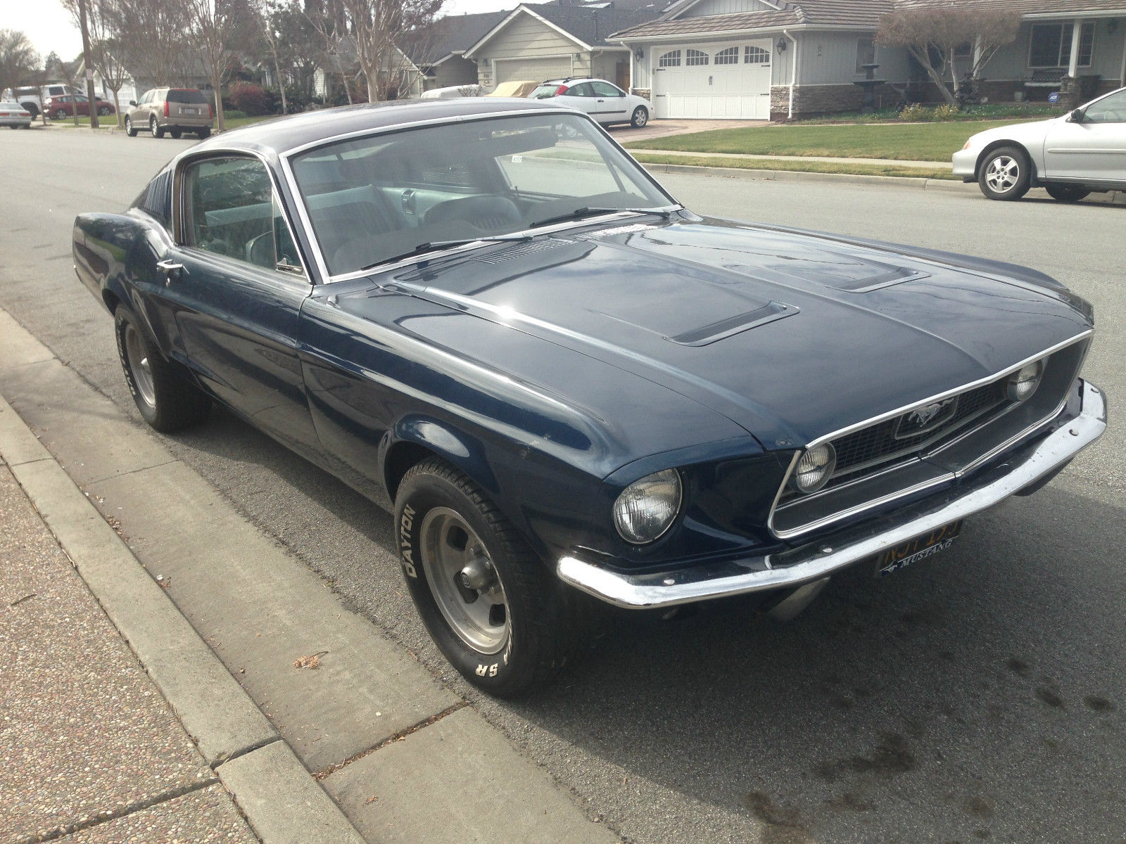1968 Blue Ford Mustang Fastback
