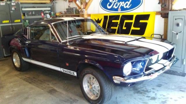 1968 Kona Blue Metallic Ford Mustang Fastback