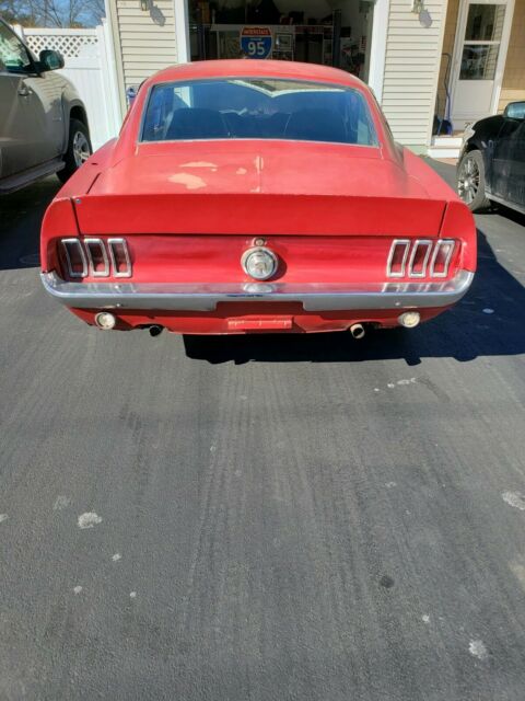 1968 Red Ford Mustang Fastback