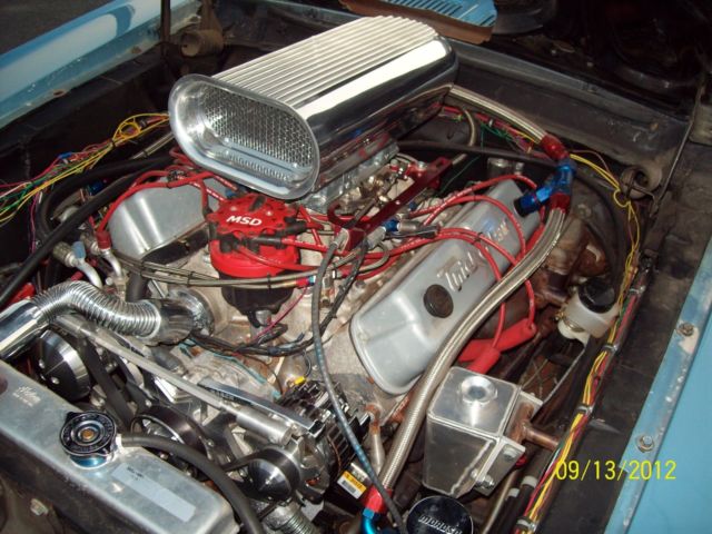 1968 Blue Ford Mustang