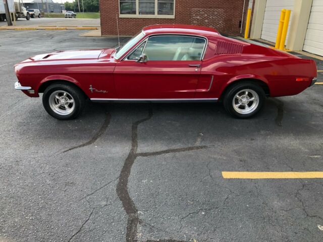 1968 Red Ford Mustang