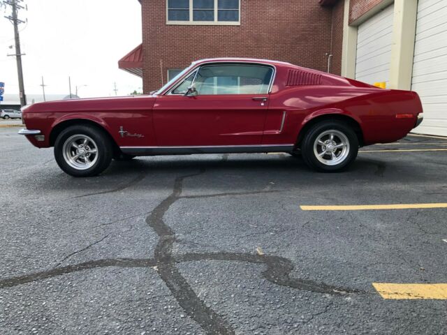 1968 Red Ford Mustang