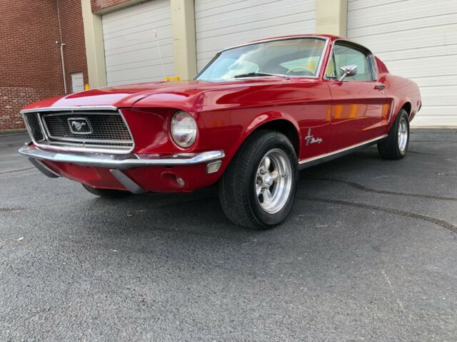 1968 Red Ford Mustang