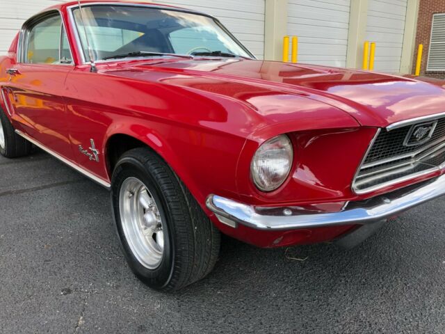 1968 Red Ford Mustang