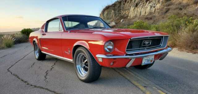1968 Red Ford Mustang Fastback