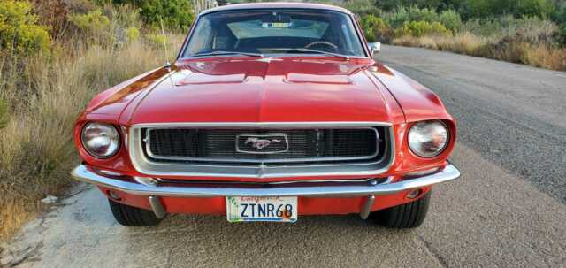 1968 Red Ford Mustang Fastback