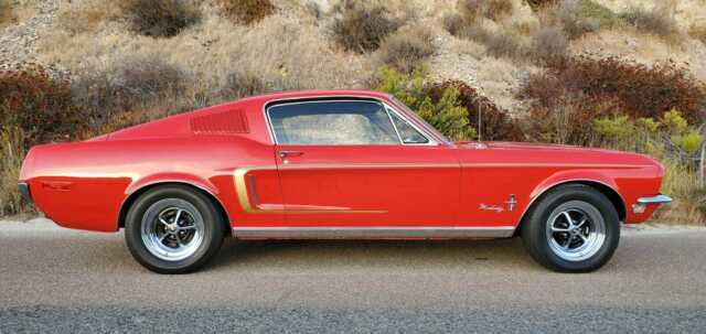 1968 Red Ford Mustang Fastback