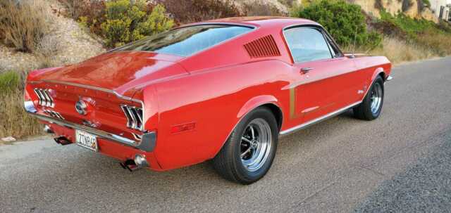 1968 Red Ford Mustang Fastback