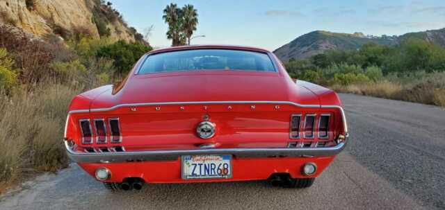 1968 Red Ford Mustang Fastback