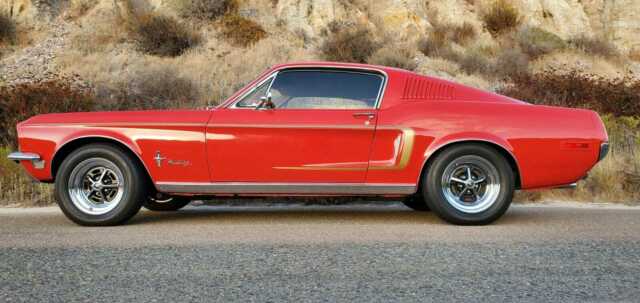 1968 Red Ford Mustang Fastback