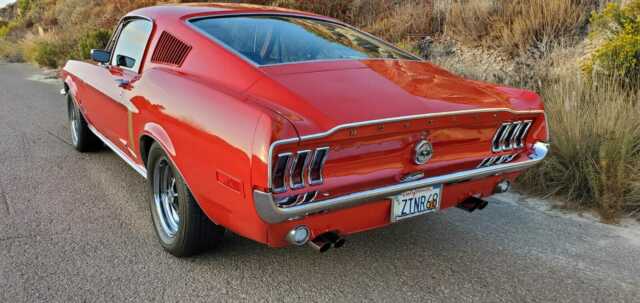 1968 Red Ford Mustang Fastback