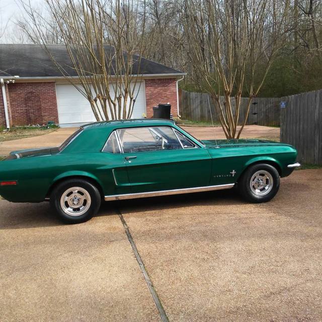1968 Green Ford Mustang U/K