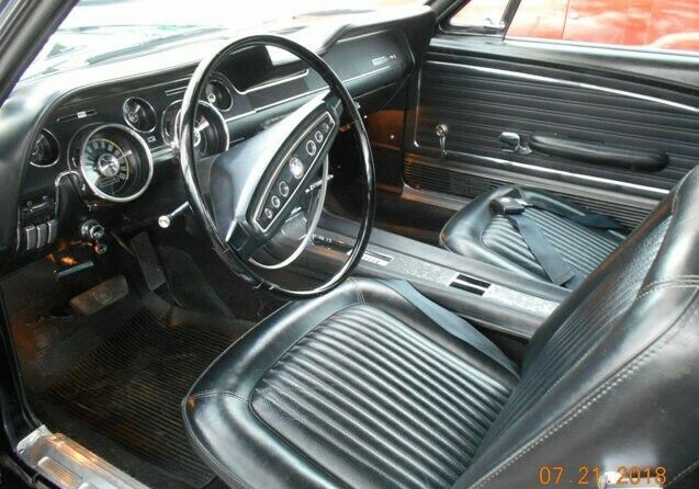 1968 Black Ford Mustang Convertible