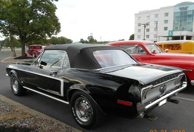 1968 Black Ford Mustang Convertible