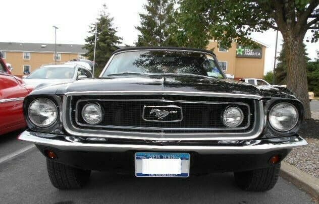 1968 Black Ford Mustang Convertible