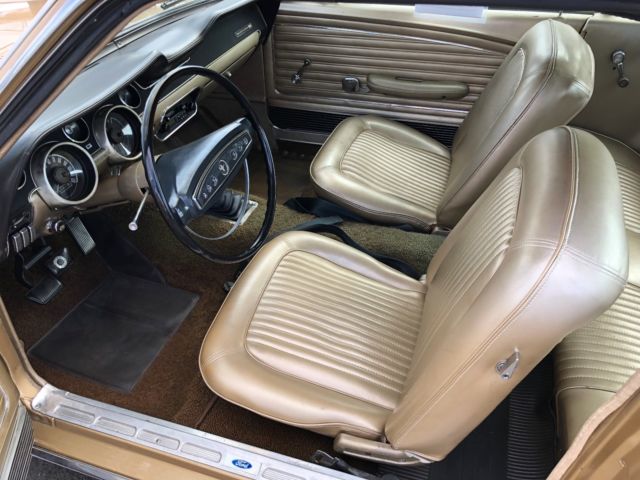 1968 Gold Ford Mustang
