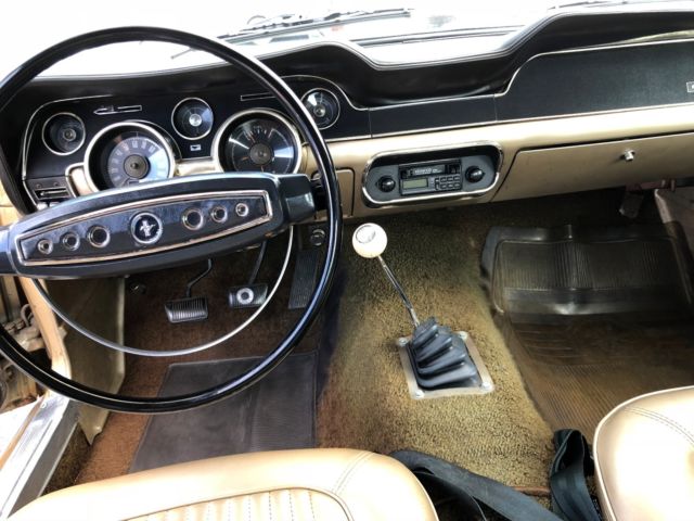 1968 Gold Ford Mustang