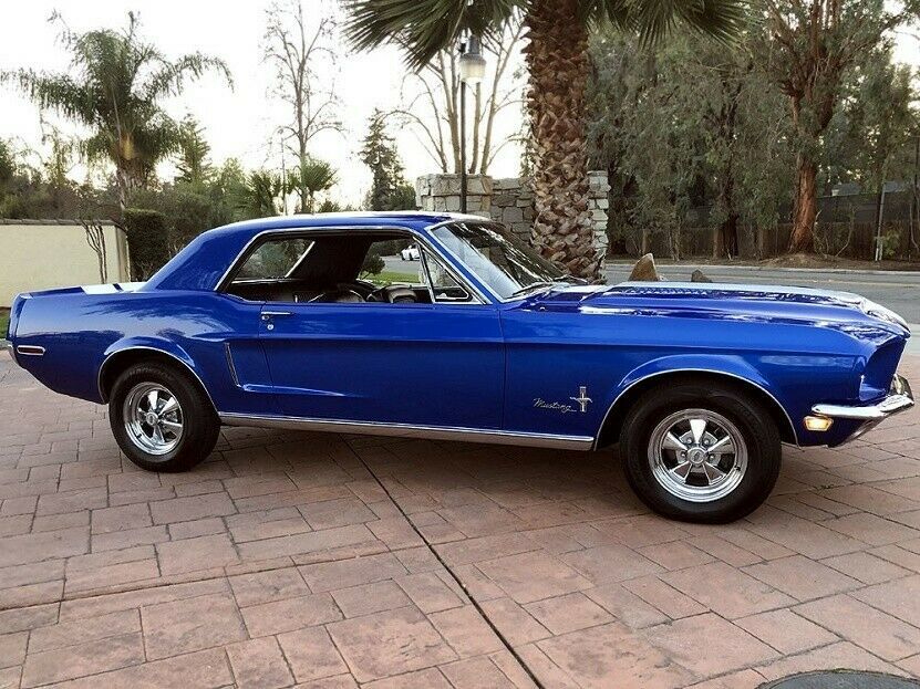 1968 Blue Ford Mustang Coupe