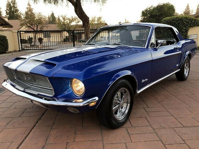 1968 Blue Ford Mustang Coupe