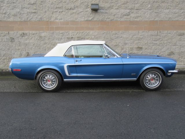 1968 Acapulco blue Ford Mustang