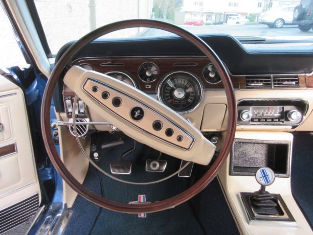 1968 Acapulco blue Ford Mustang