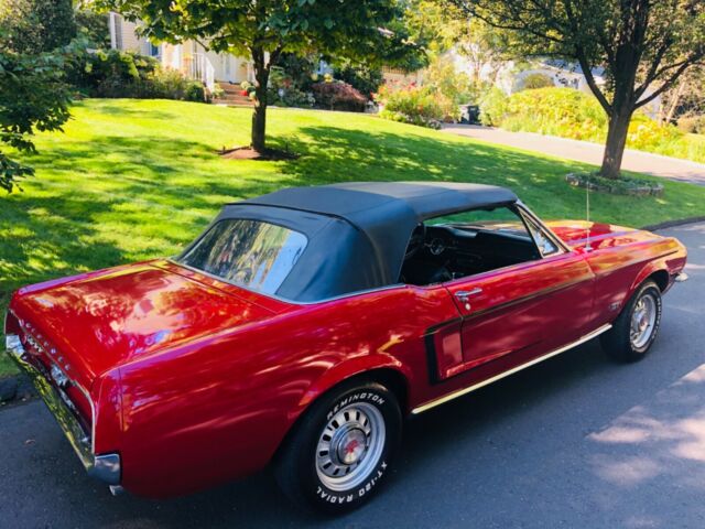 1968 Red Ford Mustang Convertible